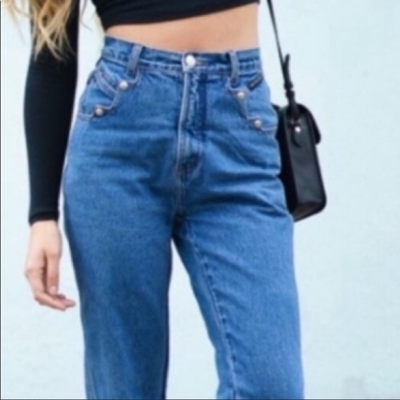 vintage calvin klein high waisted jeans